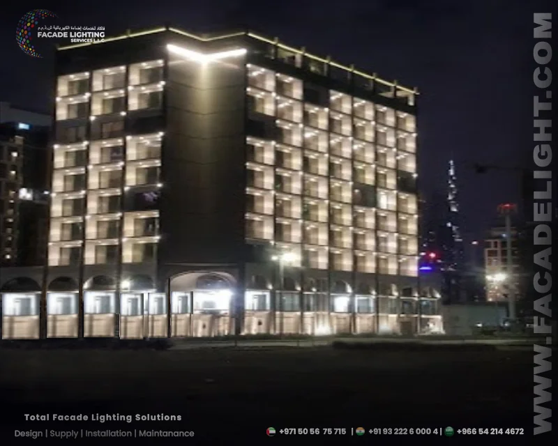 satwa sky facade lighting