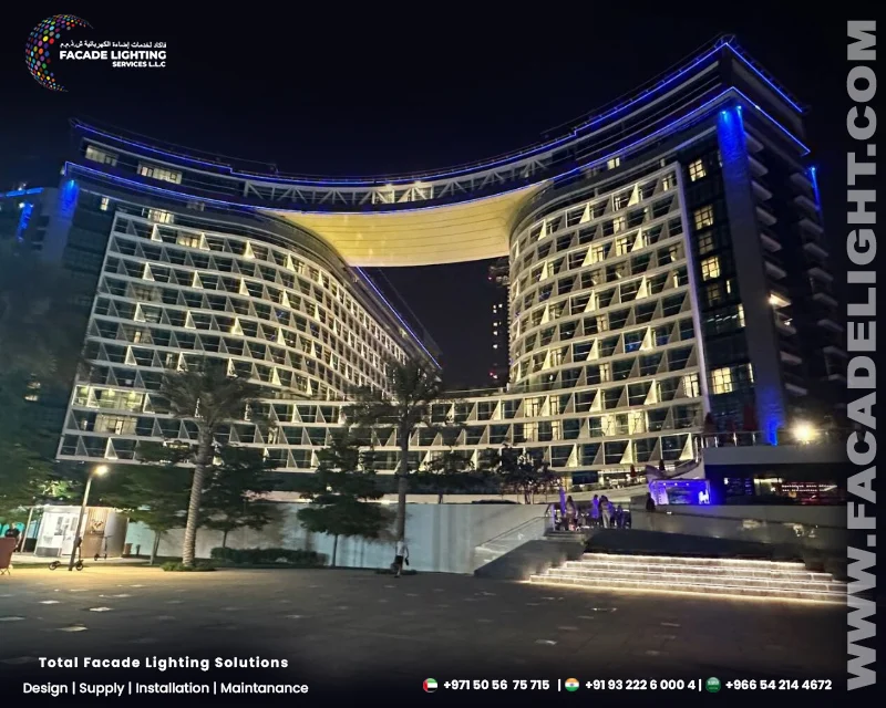 seven hotel apartment facade lightings