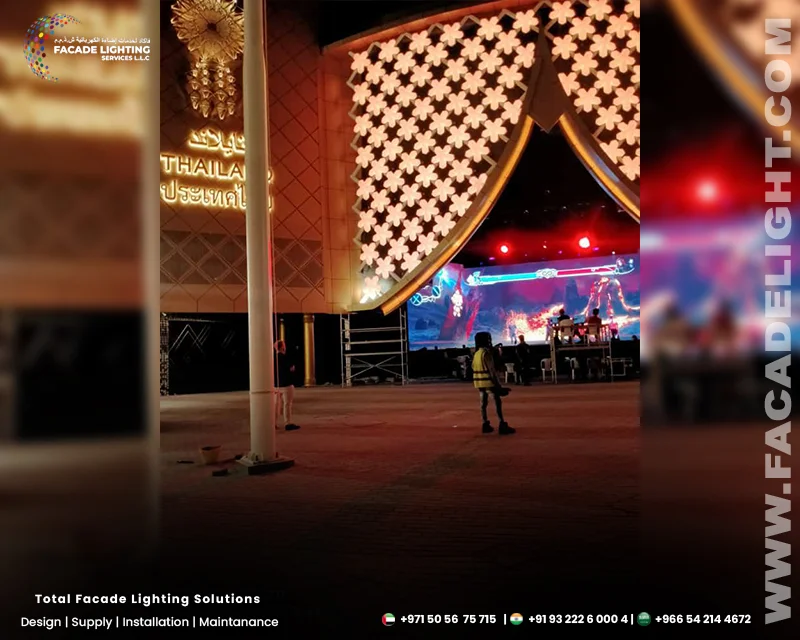 thailand pavilion expo facade lighting