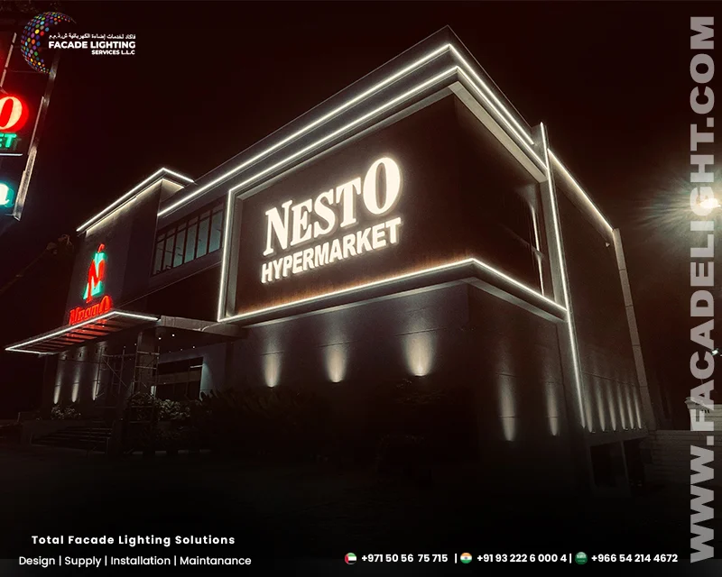 tirur india nesto facade lightings