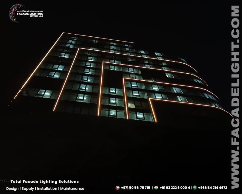 w92 apartment facade lightings india
