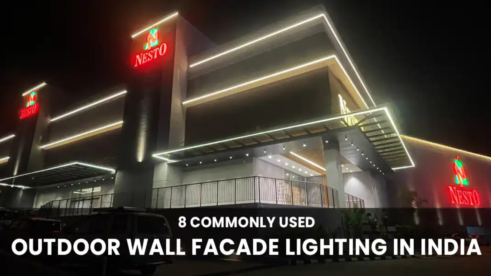 outdoor wall facade lighting india