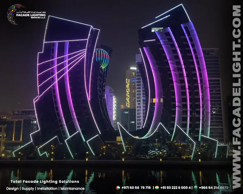 j one tower exterior lightings