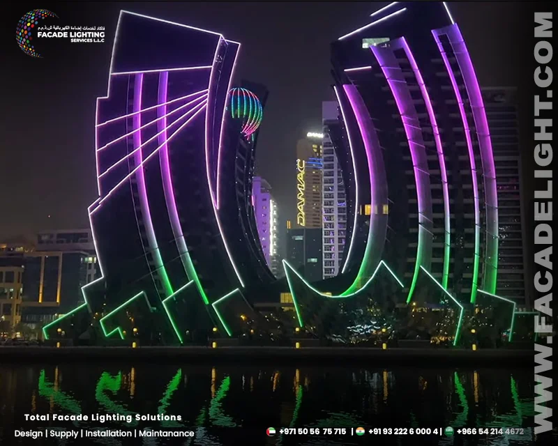 j one tower exterior lights