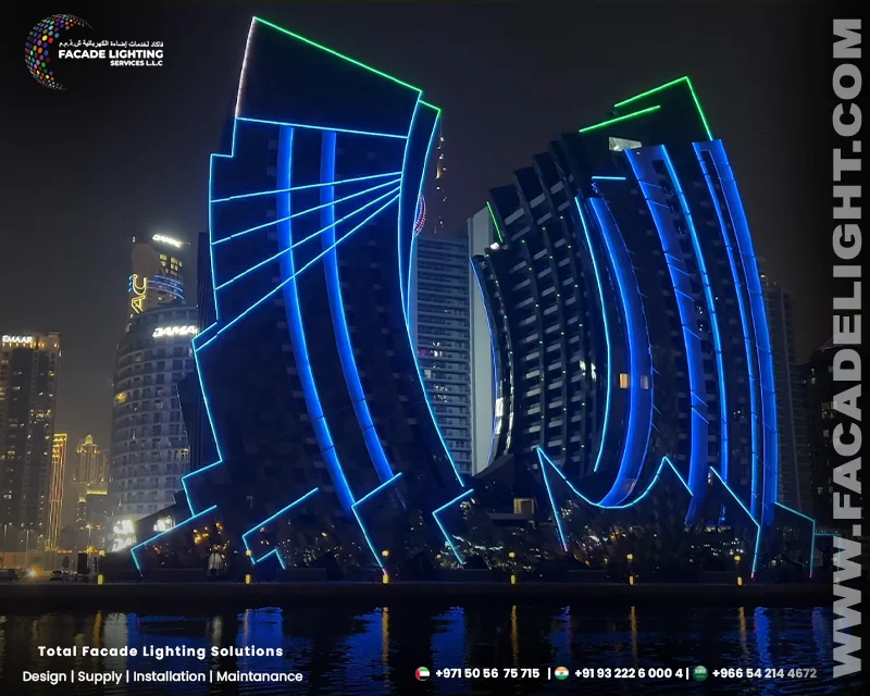exterior lights j one tower