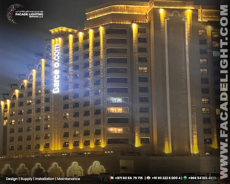 barcelo facade lighting dubai