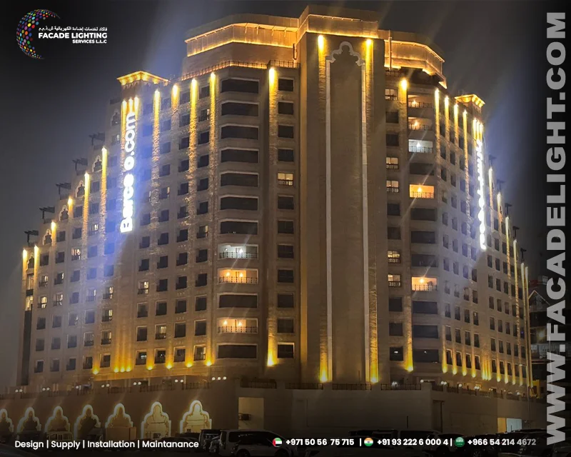 dubai barcelo facade lighting