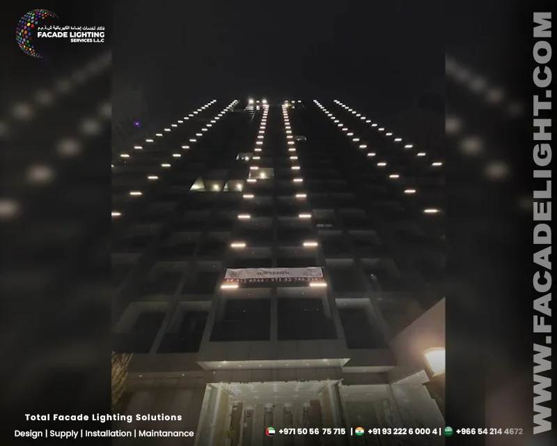 amal tower facade lightings