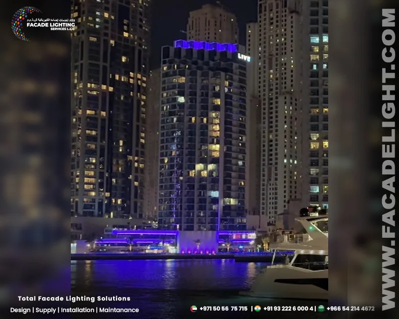 liv residence facade lightings dubai