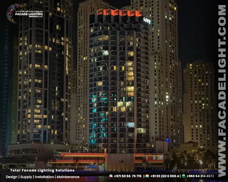 liv residence facade lighting projects