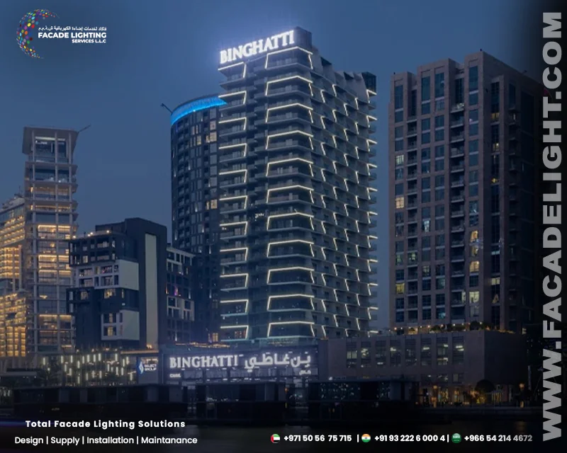 binghatti facade lighting project