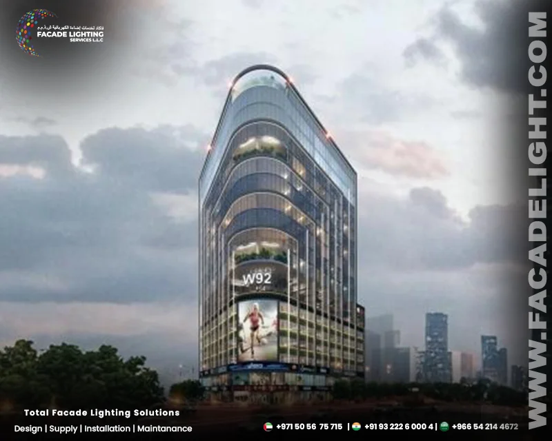 w 92 facade lighting india
