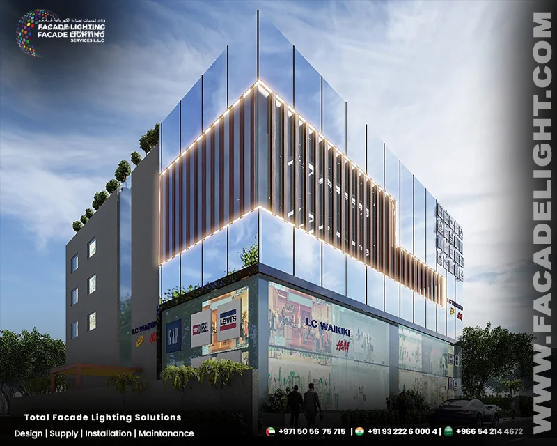 kondapur india facade lighting