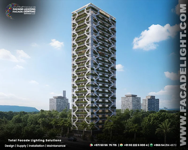 aditya raj one india facade lighting