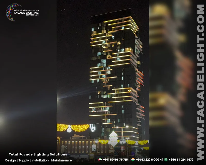 al naeem towers facades lighting