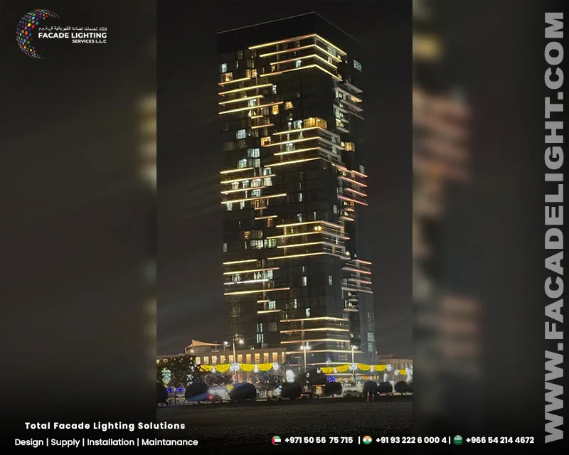 al naeem tower exterior lightings