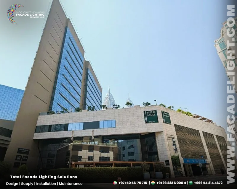 onyx tower facade light