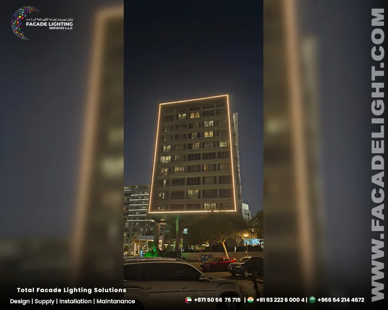 park rotana facade lightings