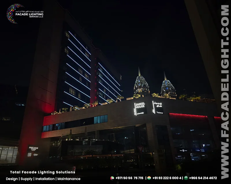 onyx tower facade lightings