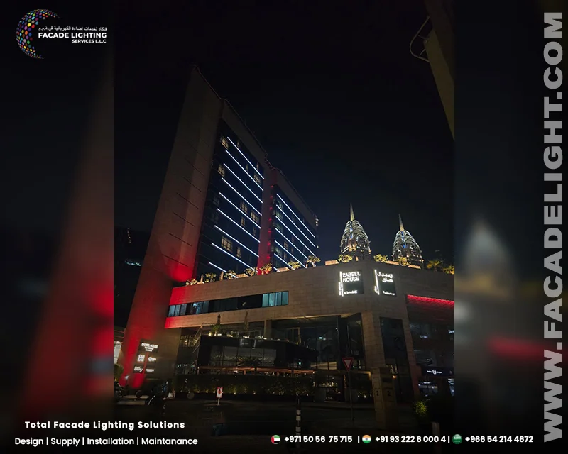 onyx tower facade lighting