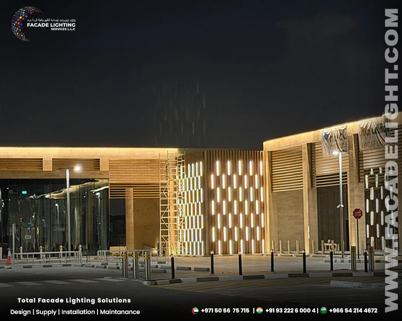 aztec facade lighting