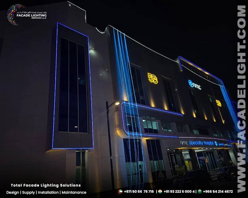 facade lighting nmc hospital