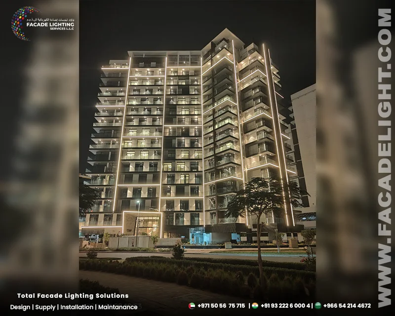 facade lighting vezul residence
