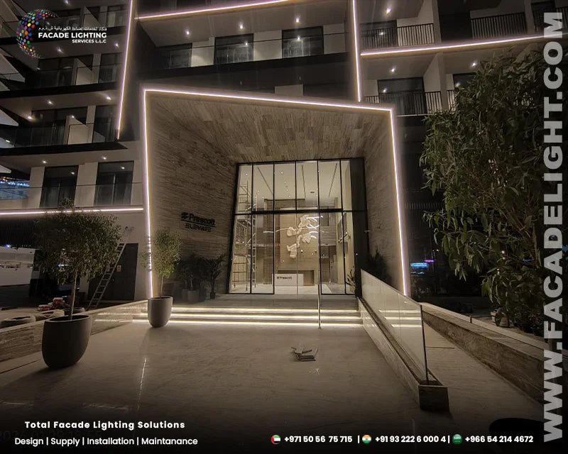 vezul residence facade lighting