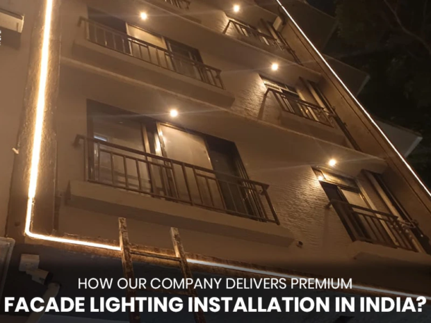 facade lighting installation india