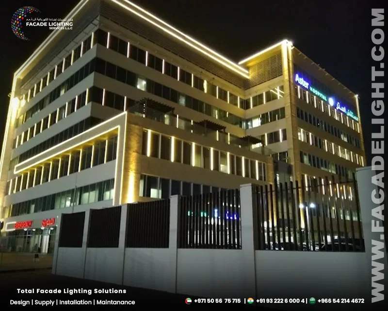 aster hospitals facade lights