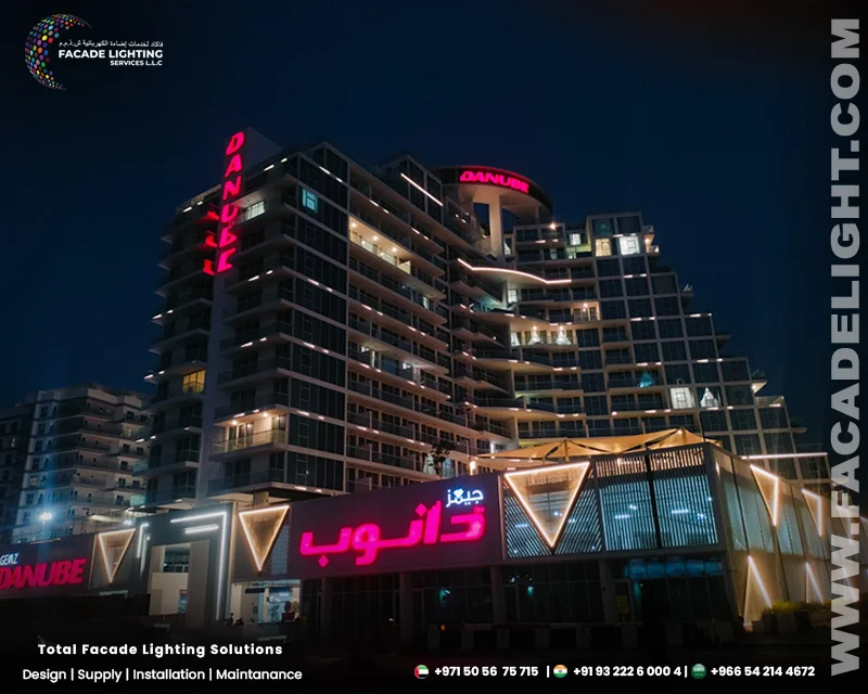 gemz by danube facade lights