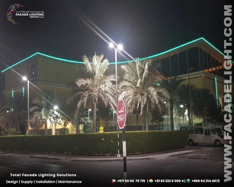 al rayana plaza facade lighting dubai