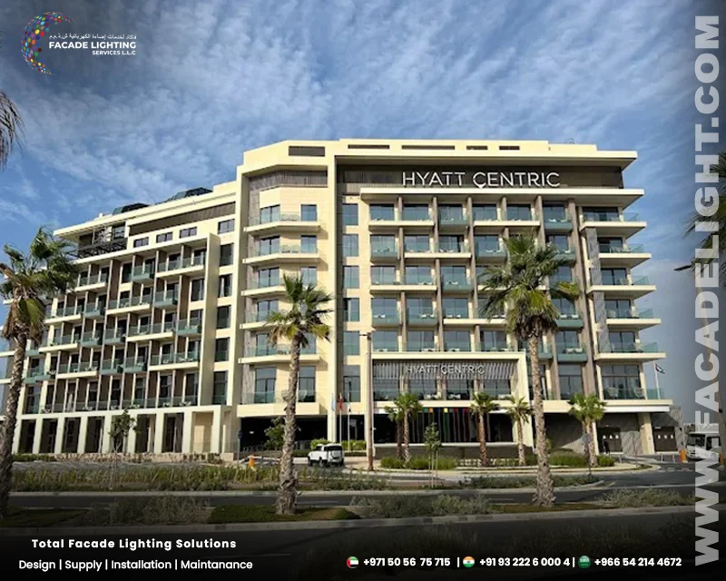 hyatt centric dubai facade light
