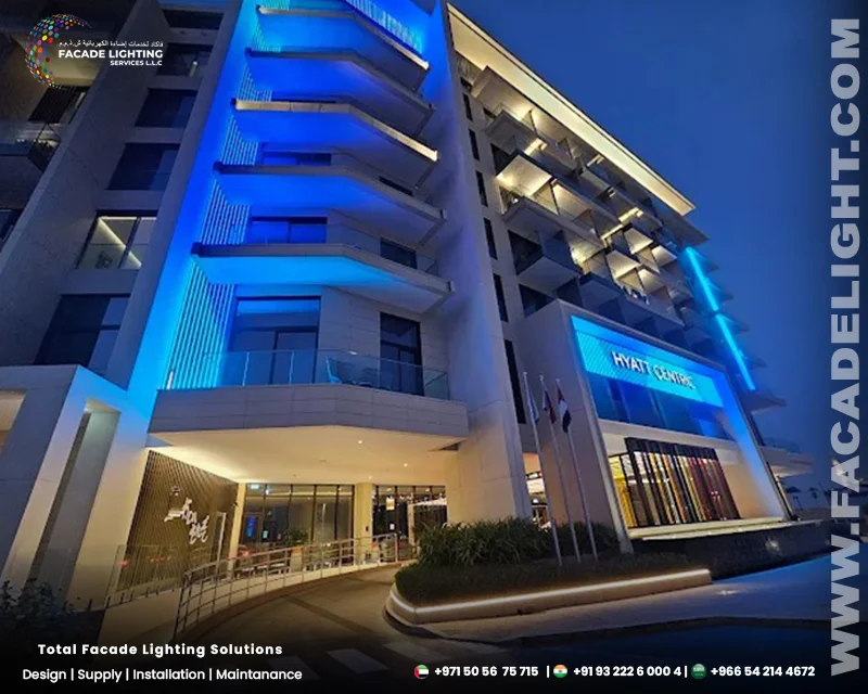 hyatt centric dubai facade lighting
